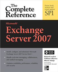 'Exchange 2007: The Complete Reference' book cover