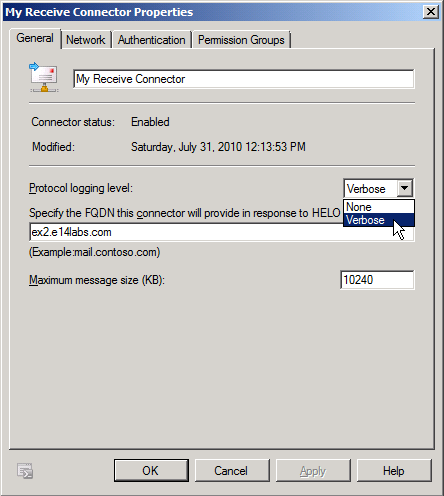 exchange 2010 tls