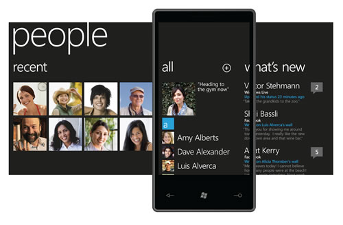 Windows Phone 7 People Hub